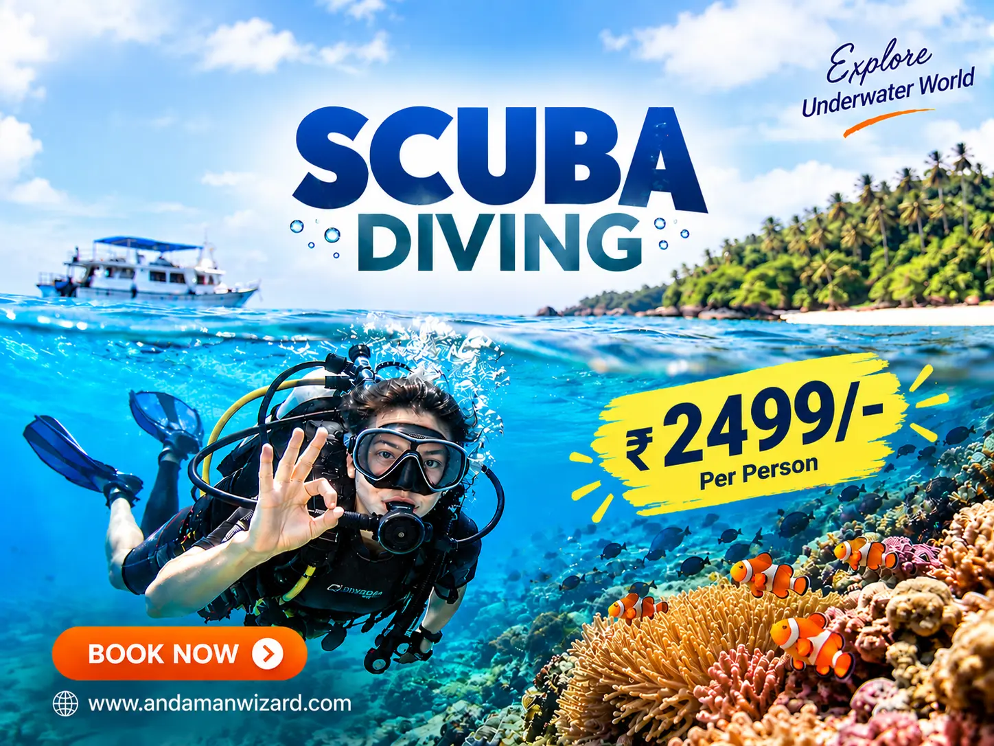 Scuba Diving at Havelock (Swaraj Dweep)